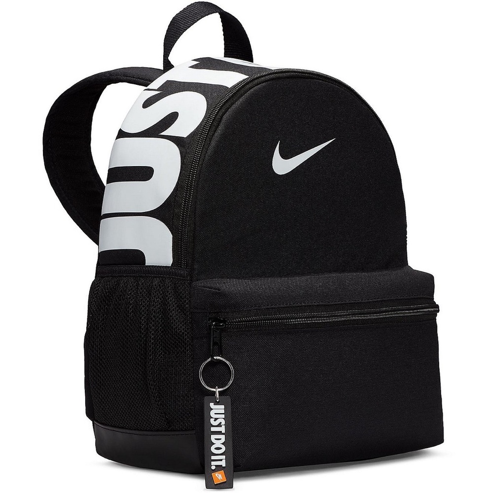Nike Black Backpack with Iconic Swoosh and Just Do It Strap